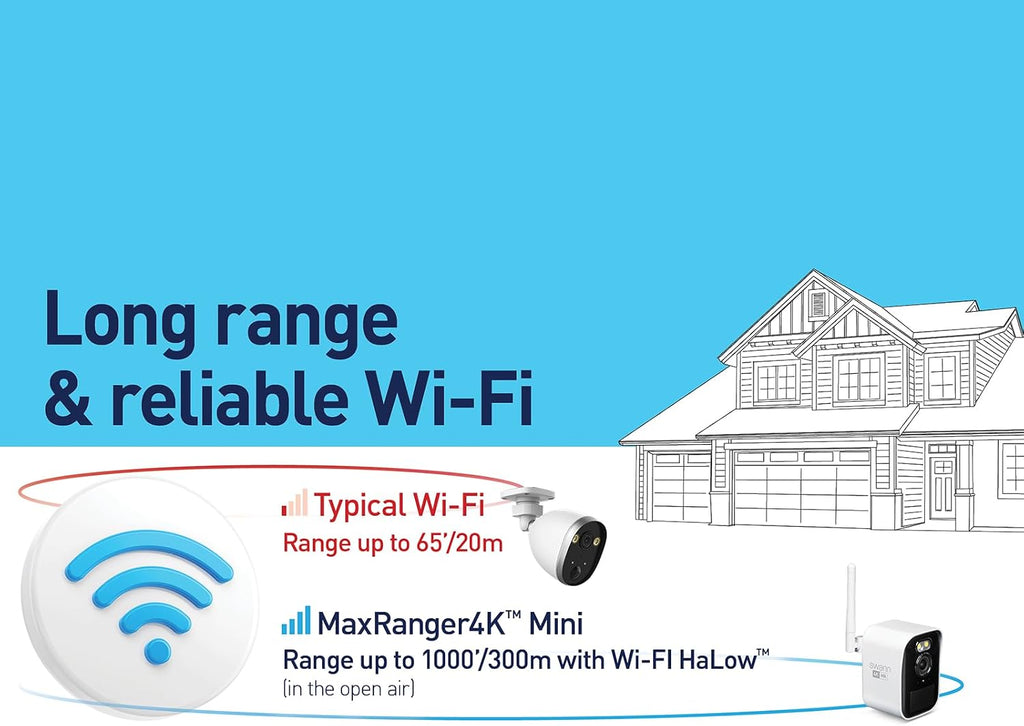 Swann MaxRanger Mini Kit 4K Wireless NVR Security System 2-Cam Kit,4K Camera Forever Charged Solar Panel,Wi-Fi Cameras Outdoor, Color Night Vision,True Detect,No Monthly Fee,Local Storage,MRMINISD2