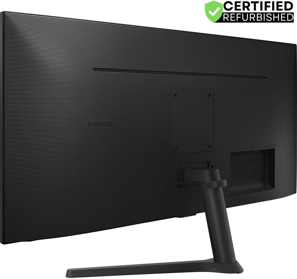 Samsung (Refurbished LS34C502GANXZA 34 inch ViewFinity S50GC Series 1440p HDR Ultrawide Monitor Bundle with 2 YR CPS Enhanced Protection Pack (Renewed)