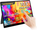 Portable Small Monitor 10.5 inch USB C 100% sRGB 1500:1 FHD 1920x1280 IPS Touch Ultra-Thin External Second Screen Display for Gaming Computer PC Phone Mac
