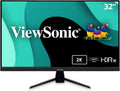 ViewSonic VX3267U-2K 32 Inch 1440p Monitor, IPS Display with 65W USB-C and HDR10 for Ultimate Home Entertainment, Eye Care Technology, Ultra-Thin Bezels, HDMI, and DisplayPort Inputs