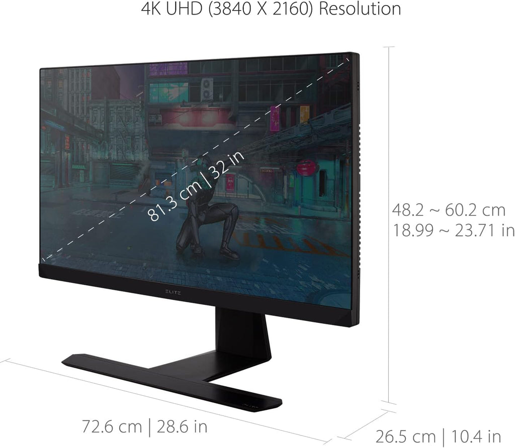 ViewSonic Elite XG321UG-S 32' 4K IPS 144Hz Gaming Monitor - Certified Refurbished
