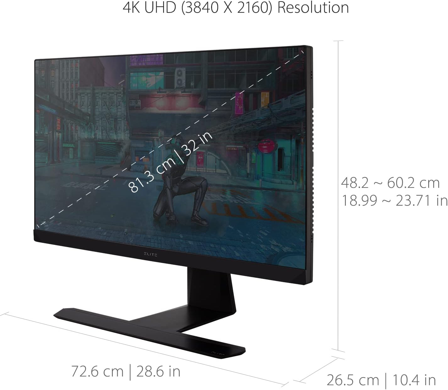 ViewSonic Elite XG321UG-S 32' 4K IPS 144Hz Gaming Monitor - Certified Refurbished