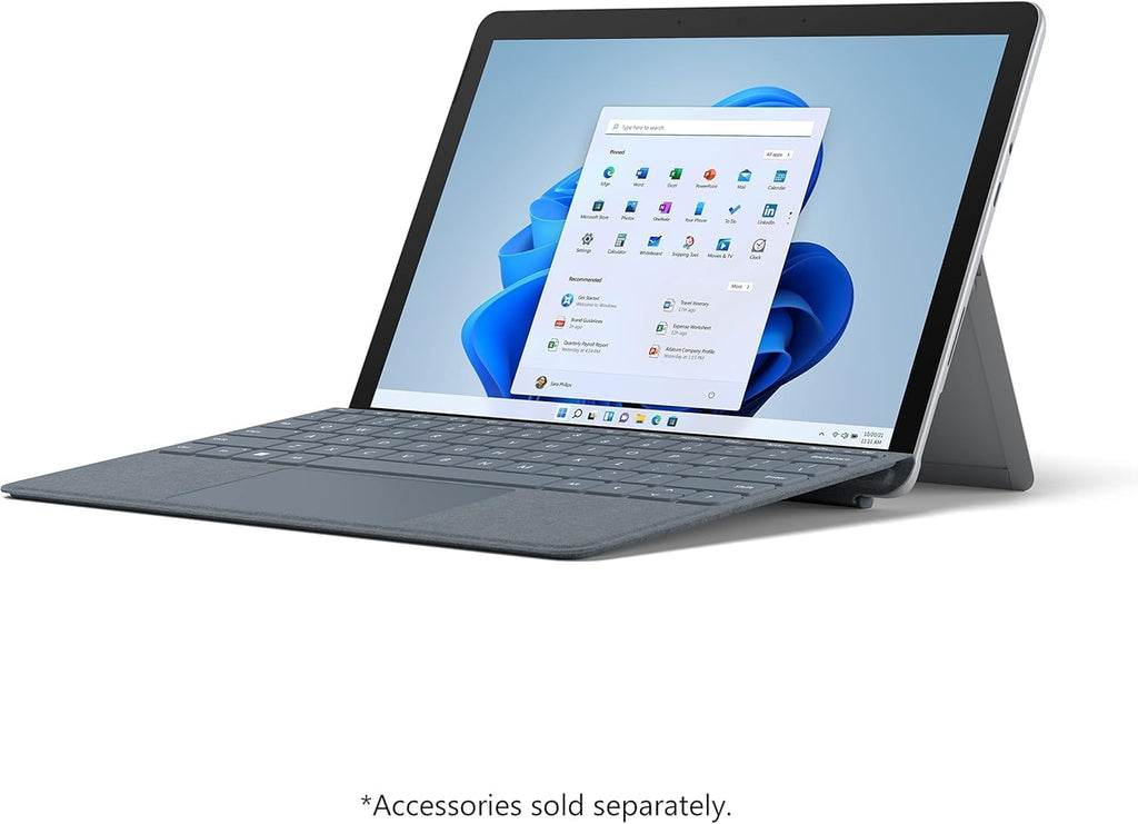 Microsoft Surface Go 2-10.5' Touch-Screen - Intel Core m3-8GB Memory - 128GB SSD - WiFi - Platinum Windows 11 PRO (Renewed)