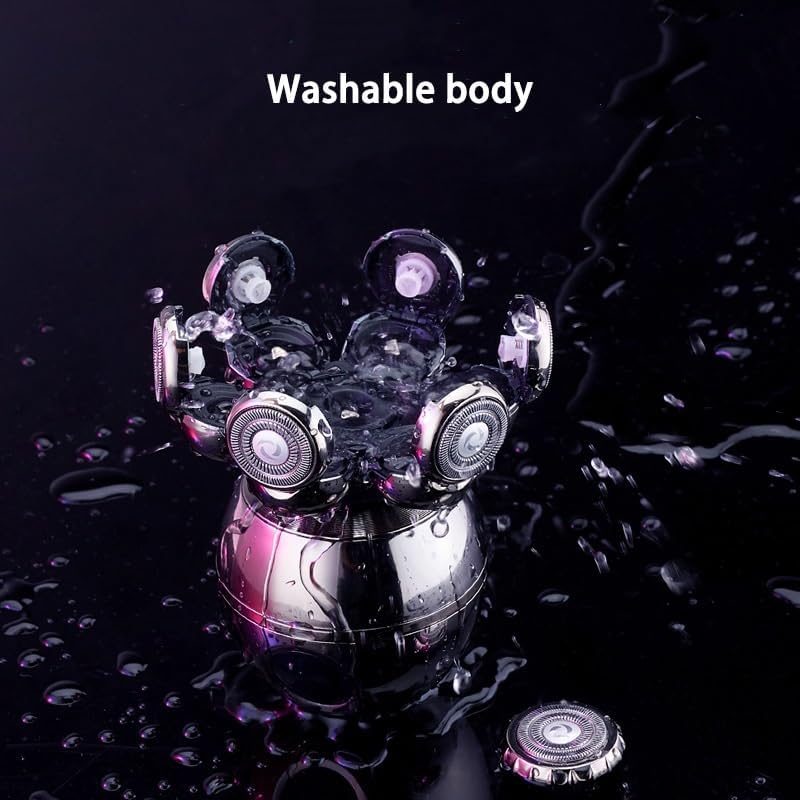 Head Shavers for Bald Men, 7D Floating Cutter Head Base Charging Portable Electric Shaver for Men Face Beard Trimmer Clipper Man Waterproof Shaving Machine