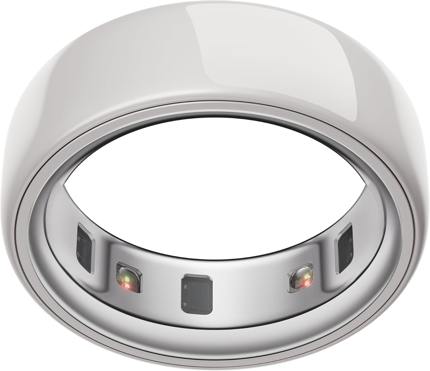 Oura Ring 4 - Ceramic Cloud - Size 5 - Sleep, Activity, Women's Health, AI Advisor, Up to 8 Days of Battery Life, Size Before You Buy, Android & iOS Compatible