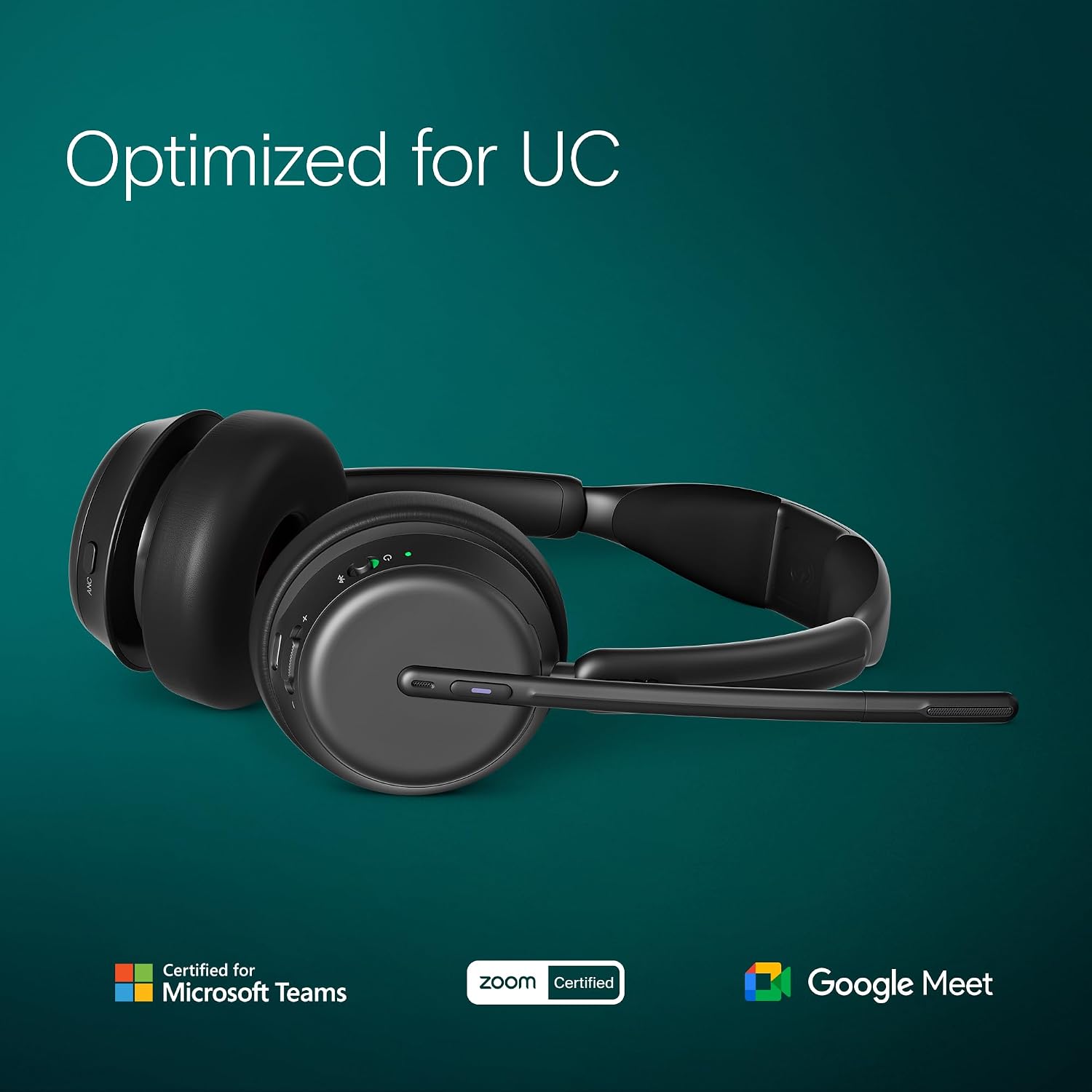 EPOS Impact 1061T ANC - Premium Open Office Headset with Hybrid Adaptive ANC, EPOS AI™ Microphone Technology, and Multipoint Connectivity