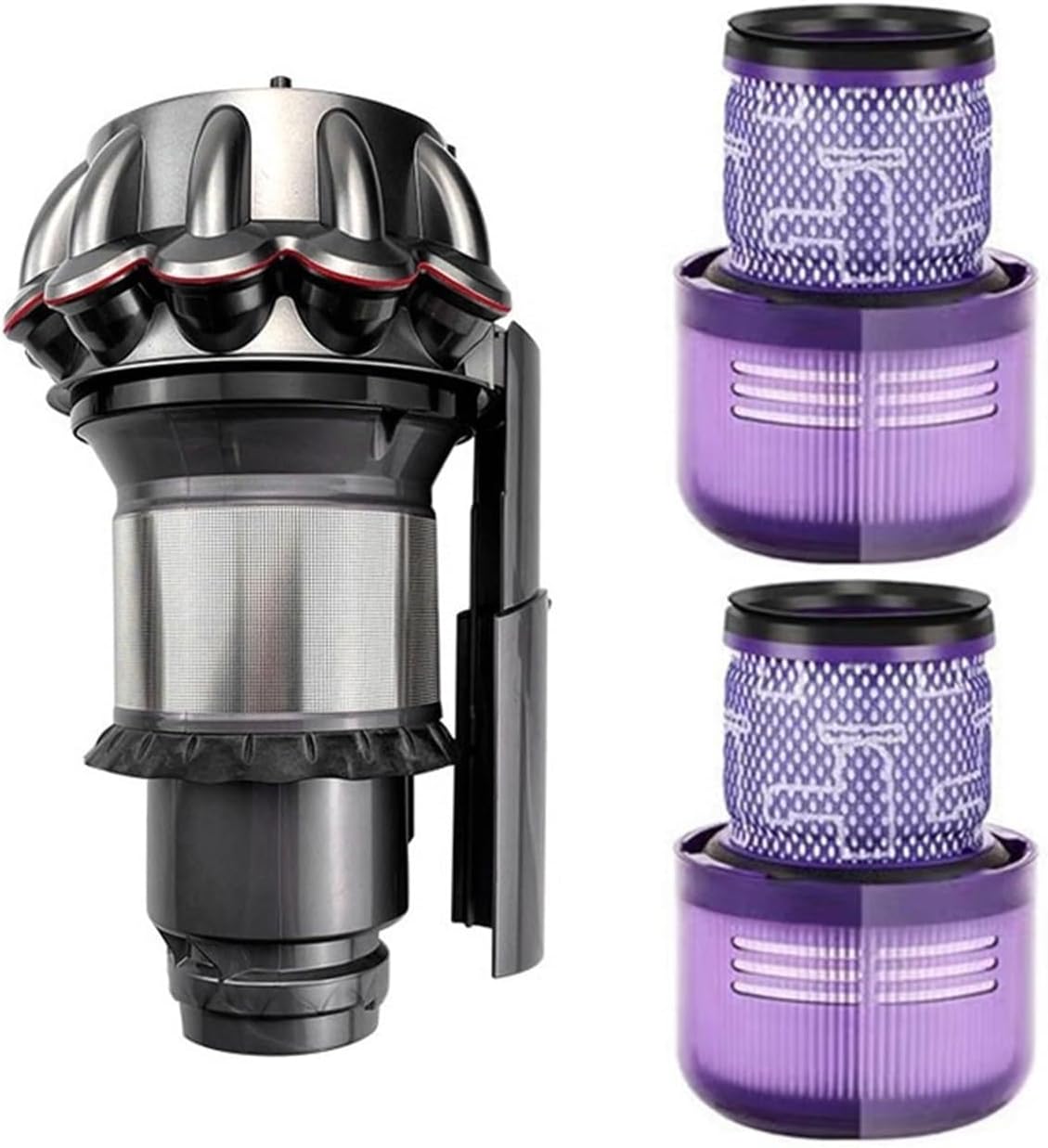 Cyclone Dust Collector Parts Dust Bin .Compatible for Dyson V11. Vacuum Cleaner Accessories(Army Green)
