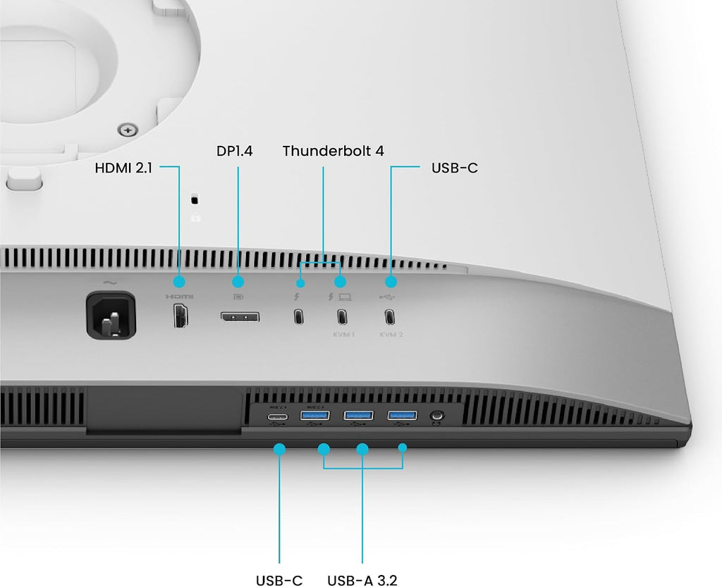 BenQ PD2730S 27' IPS 5K UHD (5120 x 2880) Designer Monitor, 60 Hz, 5 ms, Thunderbolt 4 (90W) Integrated USB Hub & Stereo Speakers (Renewed)