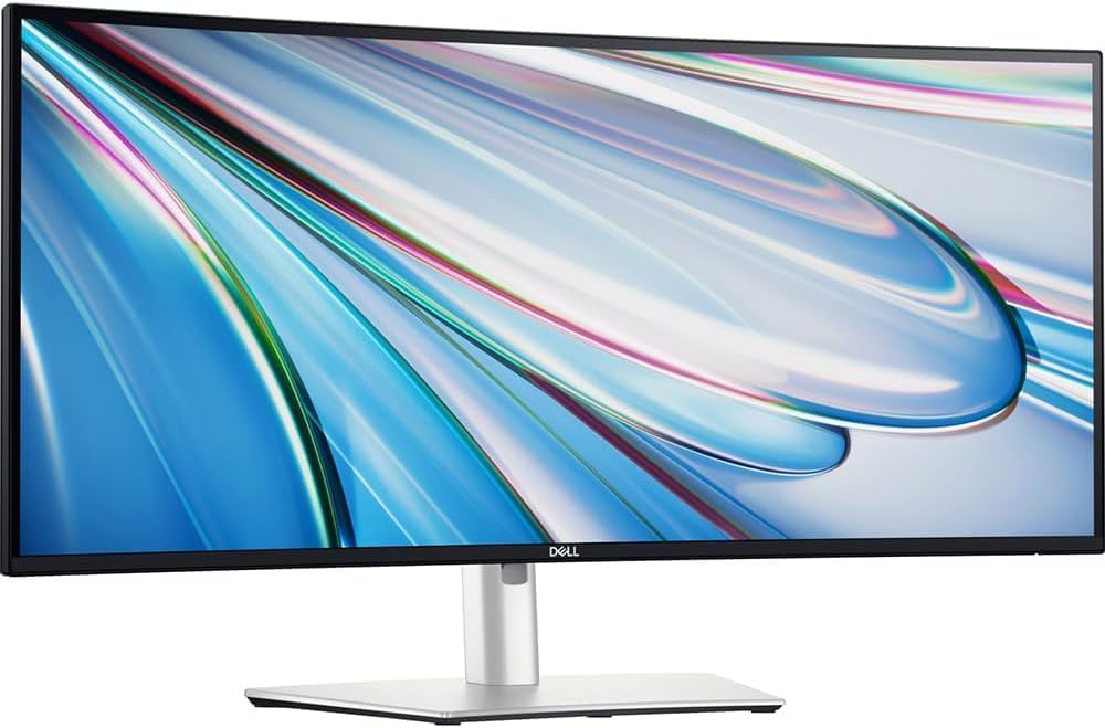 Dell U3425WE UltraSharp 34' WQHD 3440x1440 120Hz 5ms Curved Thunderbolt Hub Monitor Bundle with 2 YR CPS Enhanced Protection Pack