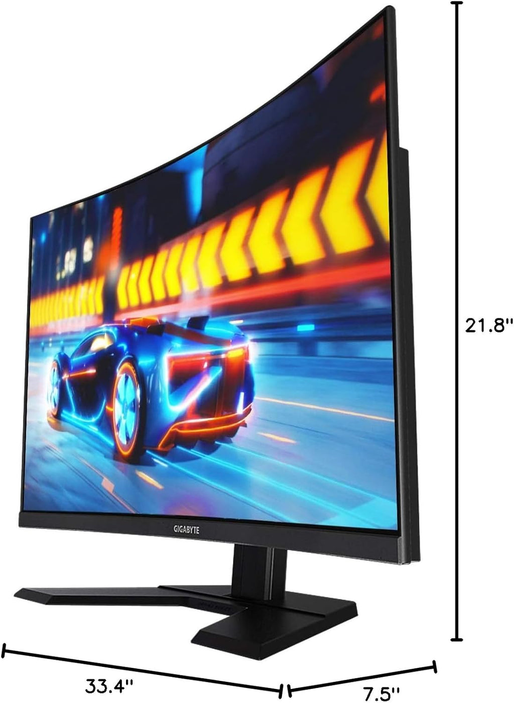 GIGABYTE G27F 27' 144Hz 1080P Gaming Monitor, 1920 x 1080 IPS Display, 1ms (MPRT) Response Time, 95% DCI-P3, FreeSync Premium, 1x Display Port 1.2, 2X HDMI 1.4, 2X USB 3.0, Black (G27F-SA)