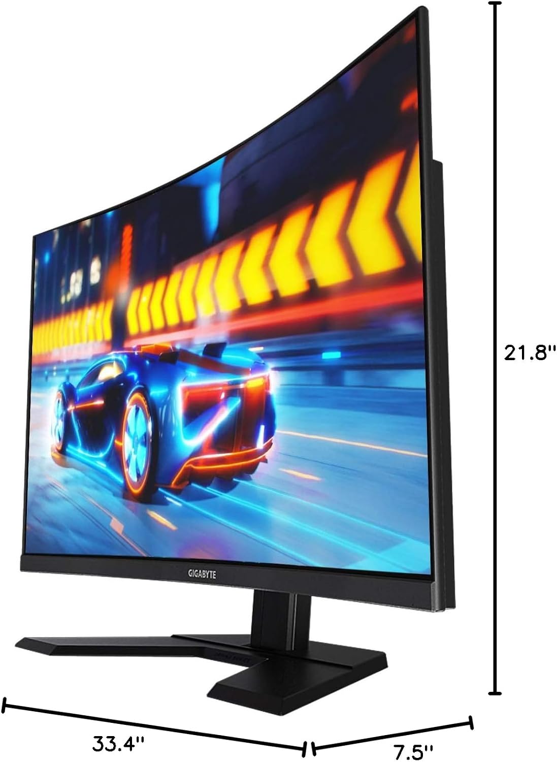 GIGABYTE G27F 27' 144Hz 1080P Gaming Monitor, 1920 x 1080 IPS Display, 1ms (MPRT) Response Time, 95% DCI-P3, FreeSync Premium, 1x Display Port 1.2, 2X HDMI 1.4, 2X USB 3.0, Black (G27F-SA)