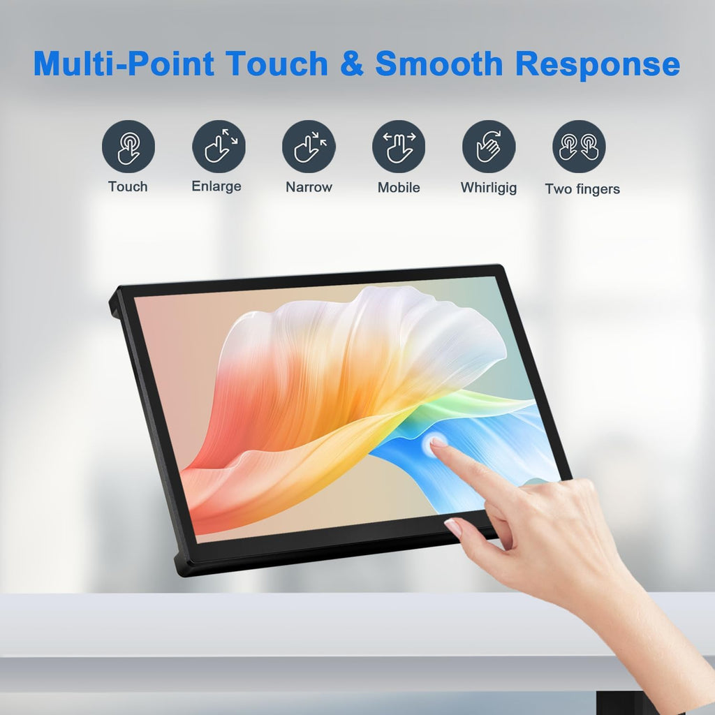 wisecoco 10.5 Inch Touchscreen Monitor for Raspberry Pi 2560×1600 2K OLED Display for RPi 5/4B/3B CM3+/4 HDMI Port Supports Jetson Nano/Windows
