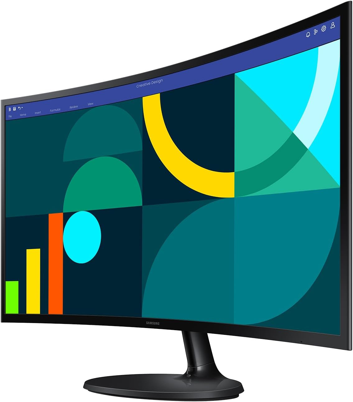 Samsung 27' Essential S3 (S36GD) Curved Monitor - FHD, 1800R Curved Screen, 100Hz, Eye Saver Mode, Game Mode, HDMI D-sub, LS27D36CGANXZA