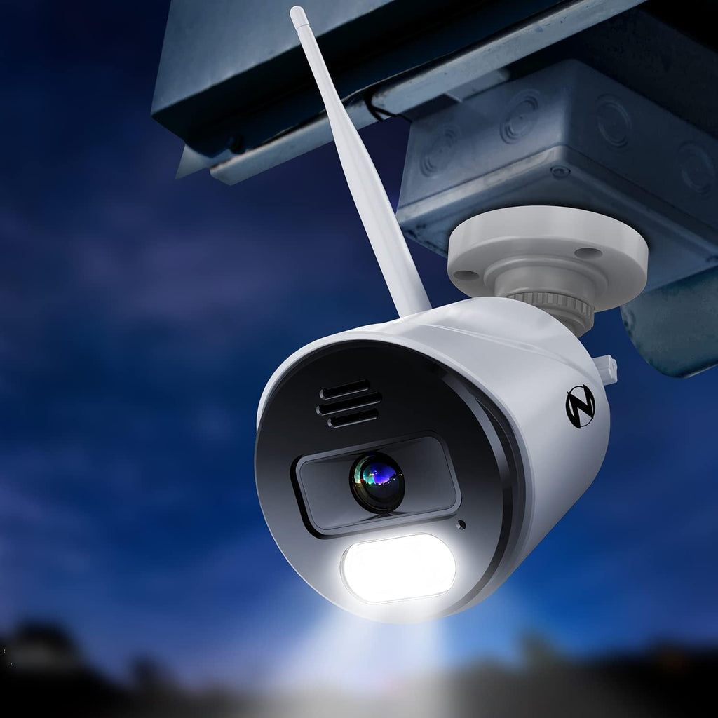 Night Owl Wi-Fi IP 4K HD Indoor/Outdoor Dual Spotlight Cameras with 2-Way Audio, Preset Voice Alerts and Built-in Camera Siren