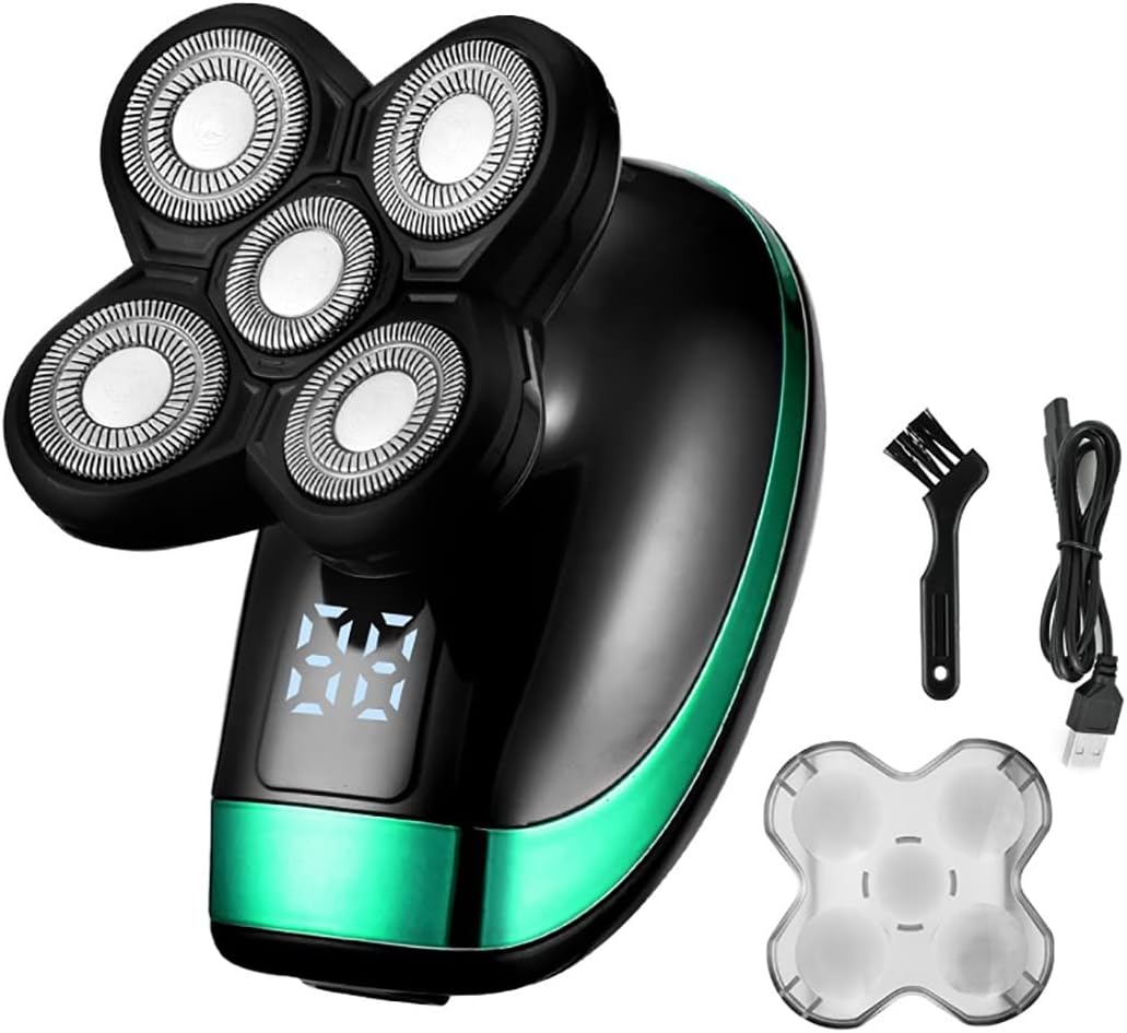 Electric Razor for Men, Multi Grooming Kit Digital Display Electric Shaver Hair Trimmer Beard Electric Razor Wet Dry Men Facial&Body Shaving Machine ( Color : Package B )