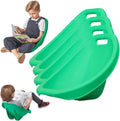 Scoop Rocker Chairs, Flexible Seating for Classroom Elementary, Portable Floor Seating for Classroom, Plastic Reading Chair with Back Support, Green Egg Chair Sensory Wobble Chairs, 4 Pcs