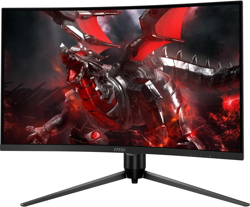 msi MAG27C6F 27-inch 1920 x 1080 (FHD), Rapid VA, Gaming Monitor 180Hz, Adaptive Sync, 0.5ms, HDMI, Display-Port, VESA Mountable, Tilt