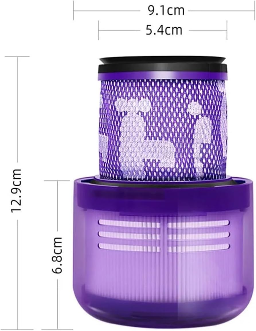 BeNtli Robot Vacuum Cleaner Accessories Replaceable Parts，Hepa Filter，Washable Detect Vacuum Filters，Compatible for Dyson V11 Animal V15 (Color : Original-02)