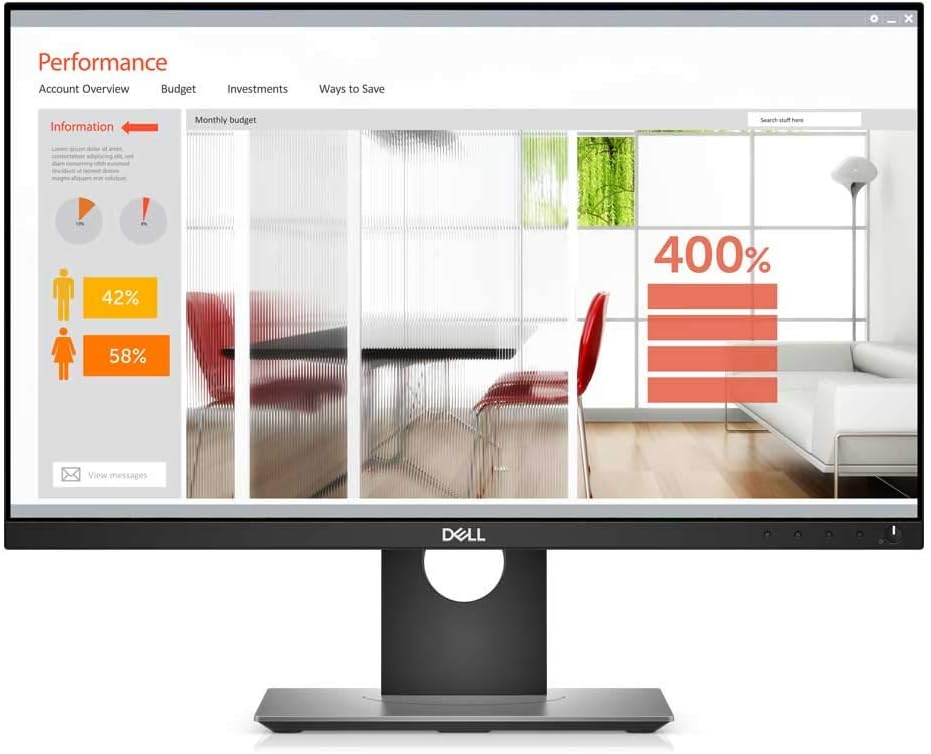 Dell P2418D 23.8' 16:9 IPS Monitor 2560 x 1440,Black