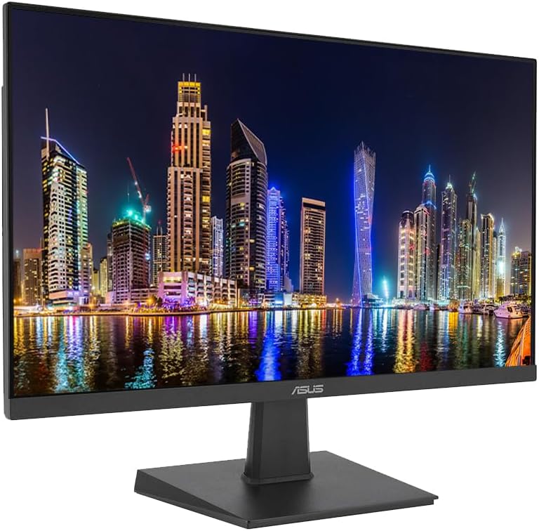 ASUS VA24EHE 24-inch 1920 x 1080 Full HD LED Backlit LCD Frameless Monitor, 2-Pack Bundle with HDMI, DVI-D, VGA Adaptive-Sync, Eye Care, Low Blue Light