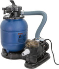 XtremepowerUS 13' Sand Filter 3/4HP Pool Pump 2,400GPH for Above Ground Swimming Pool Multi-Port Valve Up to 10,000 Gallons, 1-1/4'NPT Pool Sand Filter with Enhanced Circulation System