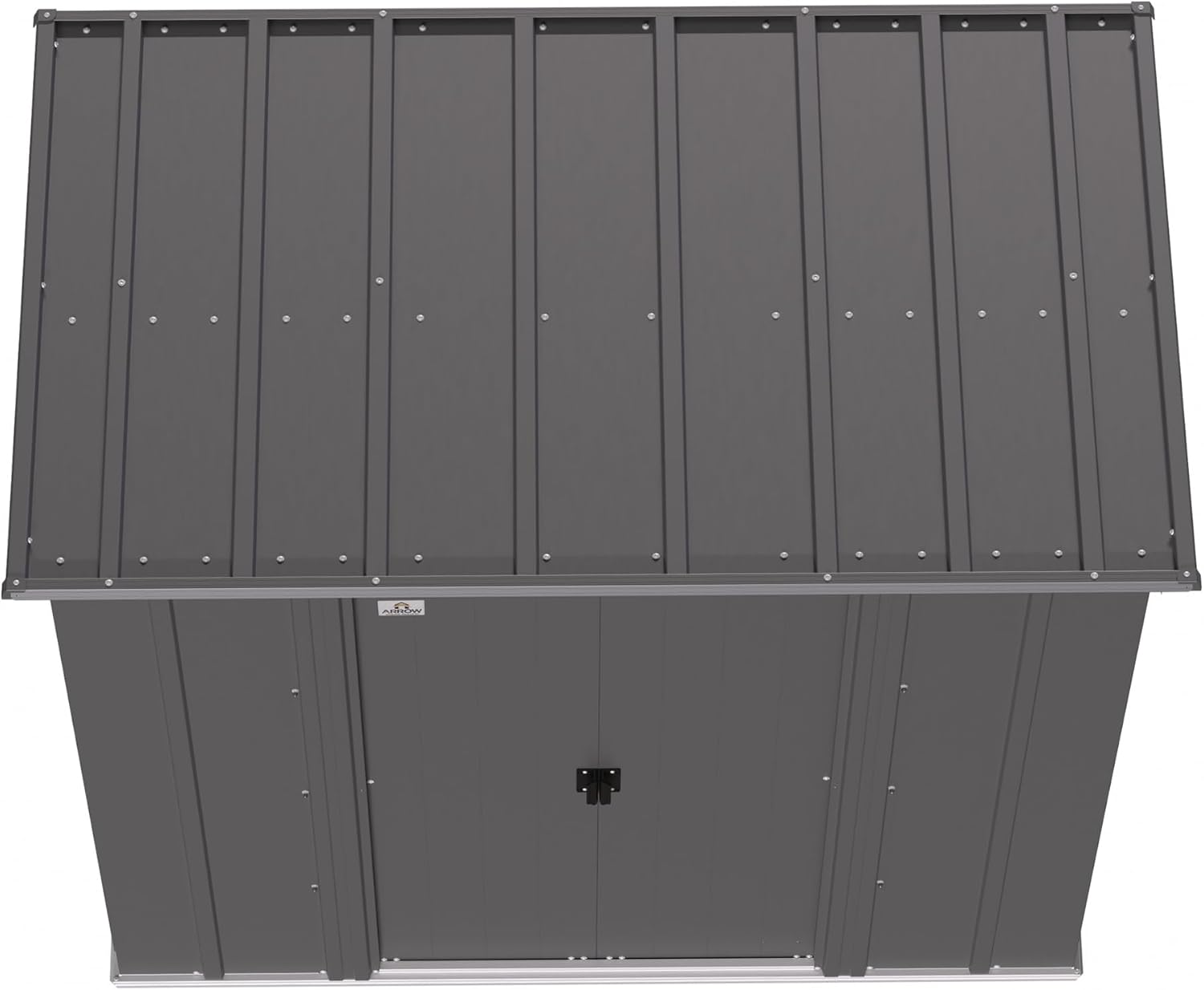 Arrow Sheds 6' x 4' Outdoor Steel Storage Shed, Grey