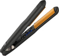 GLAMPALM Classic Volumizing 1' | Ceramic Flat Iron Infused with Vita-C, Curved Plates for Volume & Curl, Korean No.1 Hair straighteners for Women Dual Voltage, Root Volume Iron | GP202