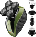 Electric Razor for Men, 5in1 Grooming Kits Electric Shaver Facial Body Electric Rechargeable Razor Men Beard Wet Dry Rotary Bald Shaving Machine
