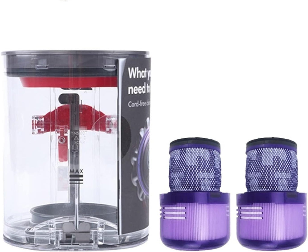 Compatible for Dyson V11 Dust Bin Accessories Cyclone Dust Collector Robot Vacuum Cleaner Dust Cup Filter Bucket Replacement Parts (Color : 3 PCS(14.5cm Hight))