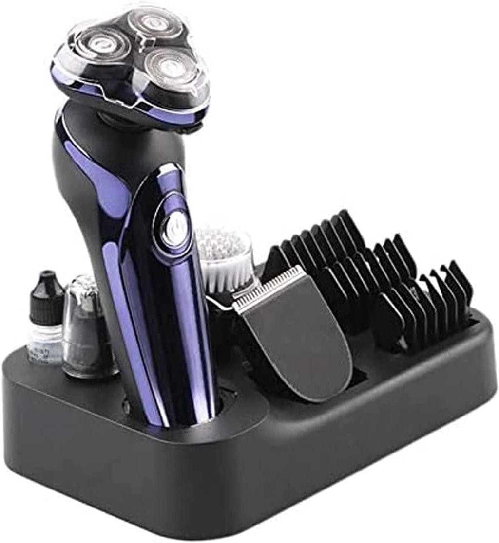 WEedsy Electric Shaver for Men 4D Rechargeable Rotary Razors Beard Trimmer Face Shavers Waterproof Wet & Dry Cordless with Pop-up Trimmer