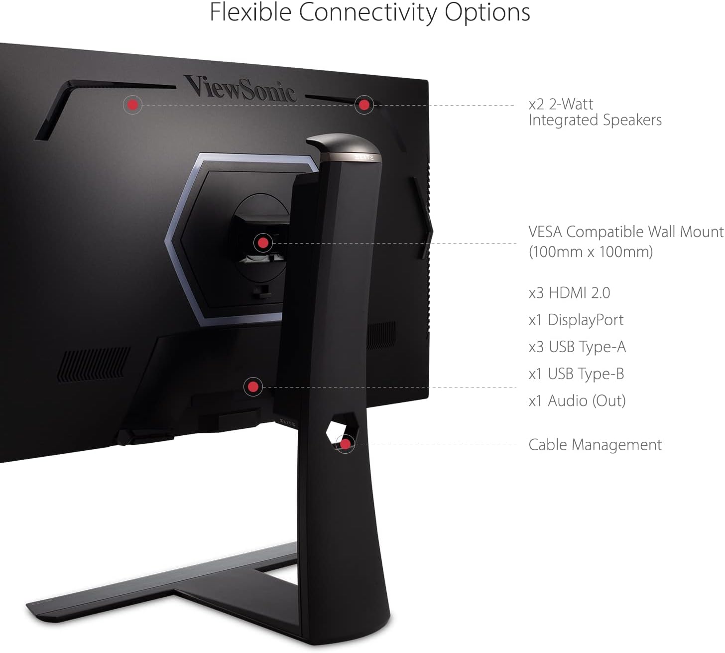 ViewSonic Elite XG321UG-S 32' 4K IPS 144Hz Gaming Monitor - Certified Refurbished