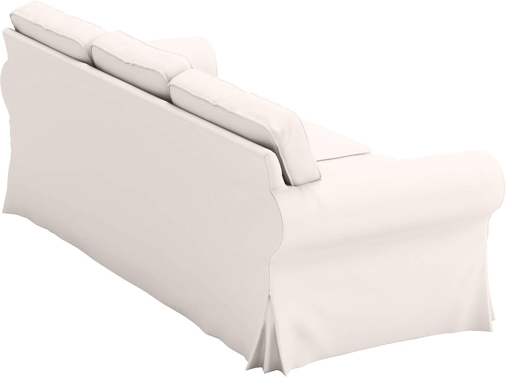 Sofa Covers Compatible with IKEA Ektorp 3 Three Seat Sofa Slipcovers (Polyester Beige, Ektorp Sofa)