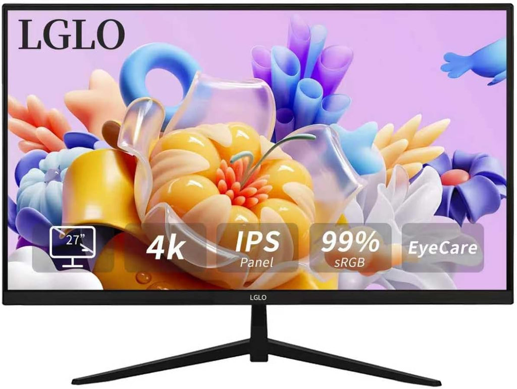 27 Inch 4K UHD (3840x2160) Monitor, Dual Mode 4K@60Hz/2K@144Hz, IPS Panel, Borderless Design, HDR400, 99% sRGB, Work & Gaming Monitor for Designers, Office, and PC Gaming with HDMI Display Port