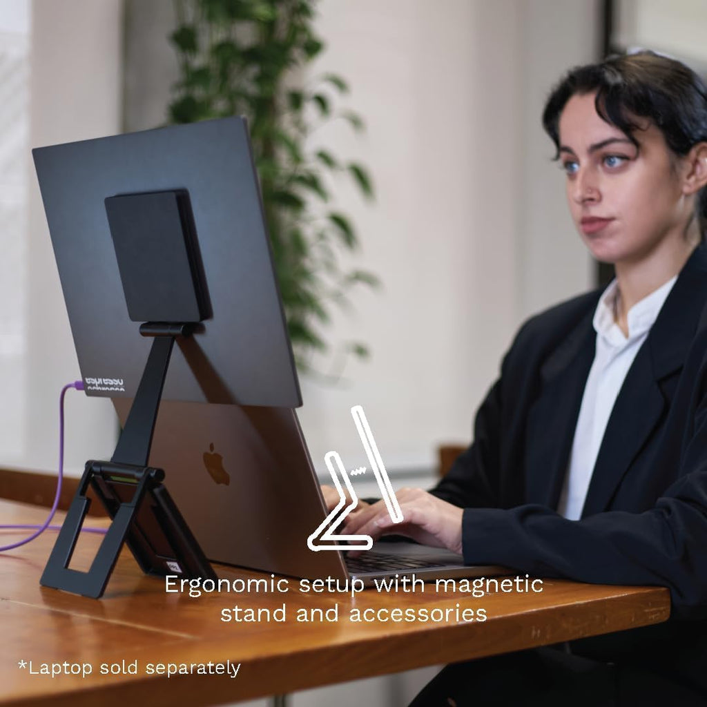 espresso Displays 15 inch Touch Portable Monitor with Adjustable Stand | Ultra-Slim, 1080p Full HD, USB-C, Touchscreen Display for Laptop, Mac, PC, Gaming, and Travel