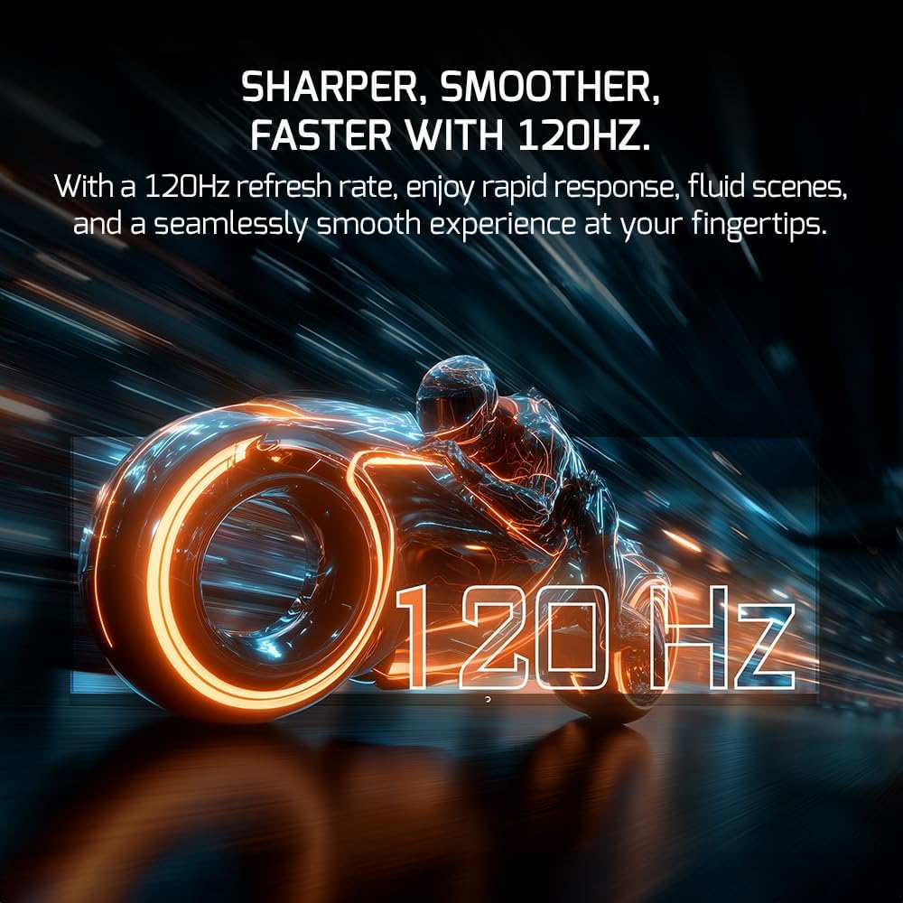 GAMEPOWER DQ 49 inch Curved Ultrawide Gaming Monitor, 5K, 1Ms, 120Hz Refresh Rate, 32:9, DQHD, 5120 x 1440P, R1800, 99% sRGB, HDR400, DisplayPort, Type-C, FreeSync, Gsync, Height - Tilt Adjustable