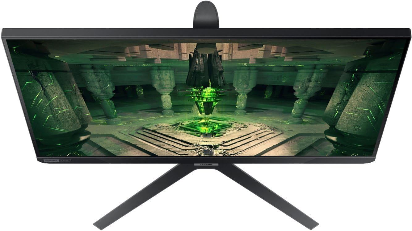 SAMSUNG 27' Odyssey G4 Series FHD Gaming Monitor, 240Hz, 1ms, G-Sync Compatible, AMD FreeSync Premium, Ultrawide Game View, HDR 10, IPS, DisplayPort, HDMI, Black, with MTC HDMI Cable