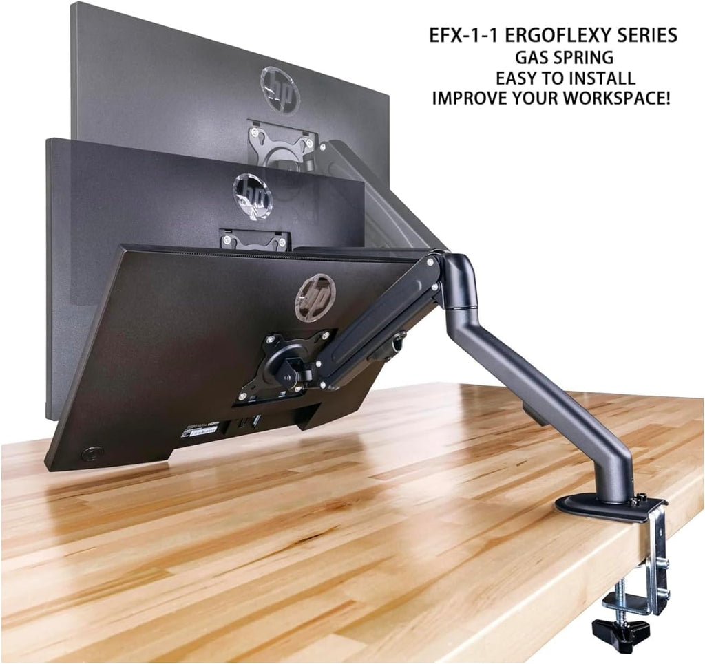 acer Vero V7 V277 Gbmipx 27' FHD IPS Monitor w/ 4ms Response Time, Anti Glare, VESA Mount (100mm), HDMI, VGA & Black Color (UM.HV7AA.G07) with Dockztorm Hub & ErgoFlexy Single Monitor Mount