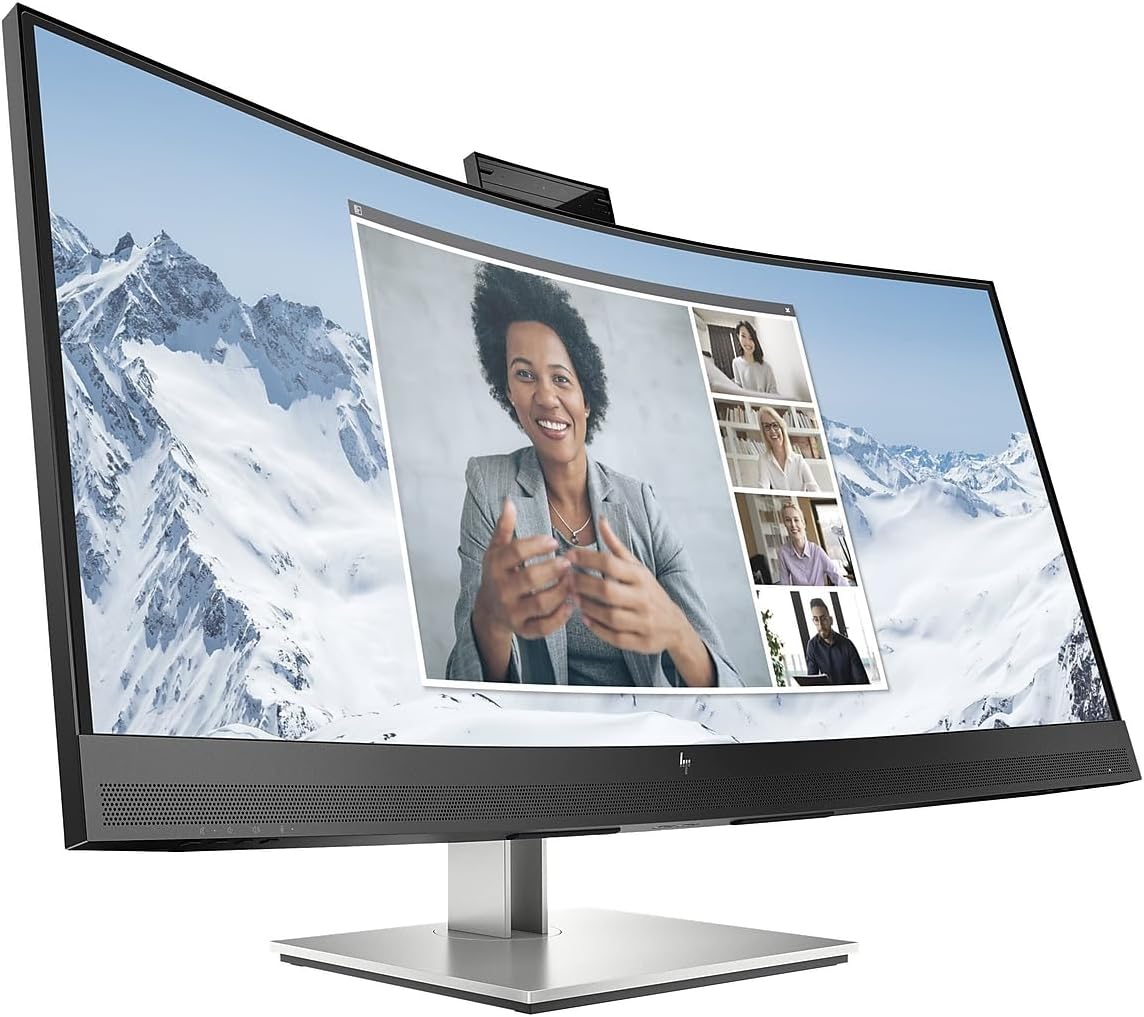 HP E34m G4 34' WQHD Curved Screen LED LCD Monitor - 21:9 - Black