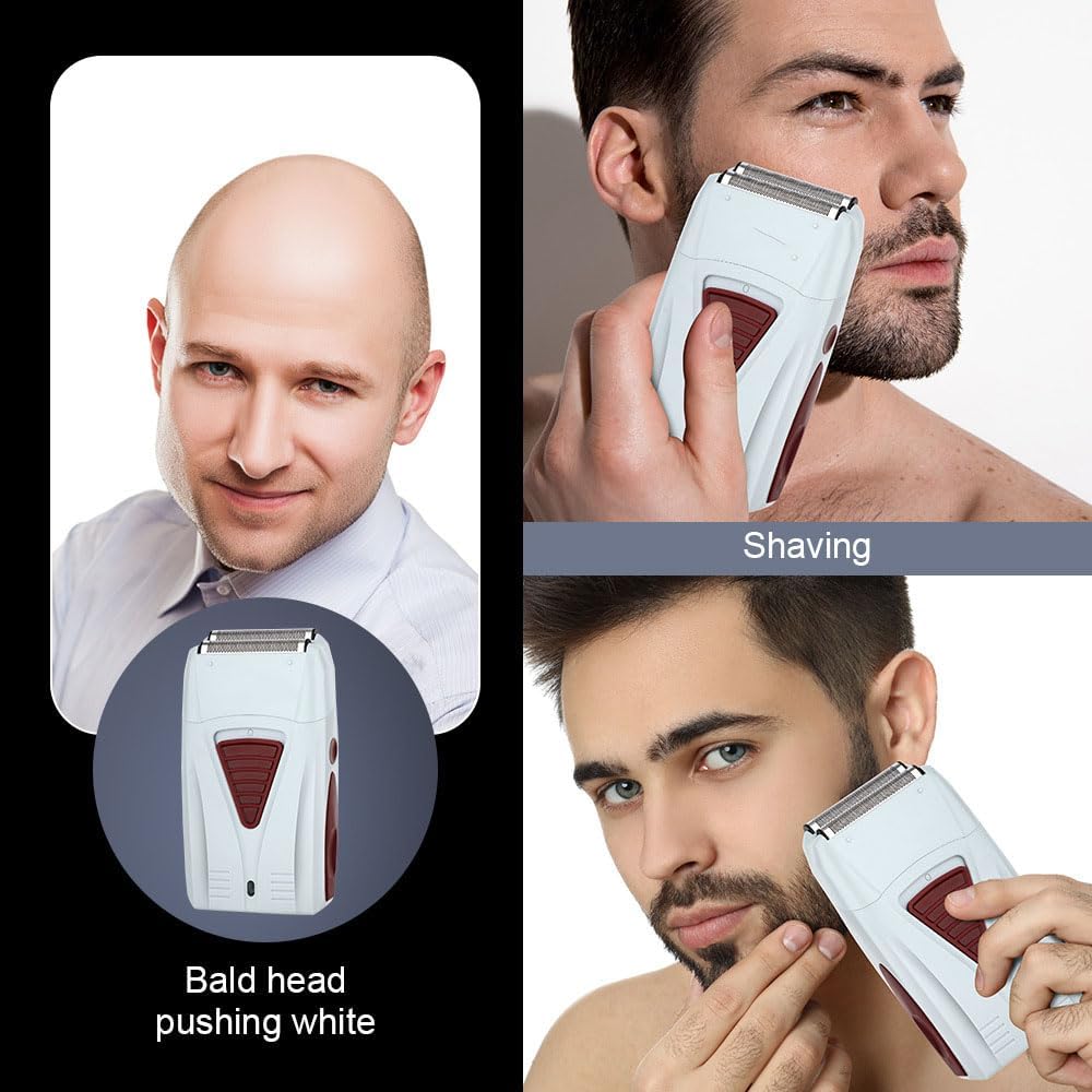 Electric Foil Shavers for Men, Dual Floating Blades for Close & Clean Shaving, Mini Portable Razor with Precision-Compact Body, High Power Motor