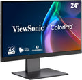 ViewSonic VP2488-4K 24 Inch 4K Mac-Ready Monitor, IPS with 100% sRGB, 98% DCI-P3 and Pantone Validated for Mac Studio and MacBook Pro, Advanced Ergonomics, Thunderbolt 4, USB, HDMI, and DisplayPort