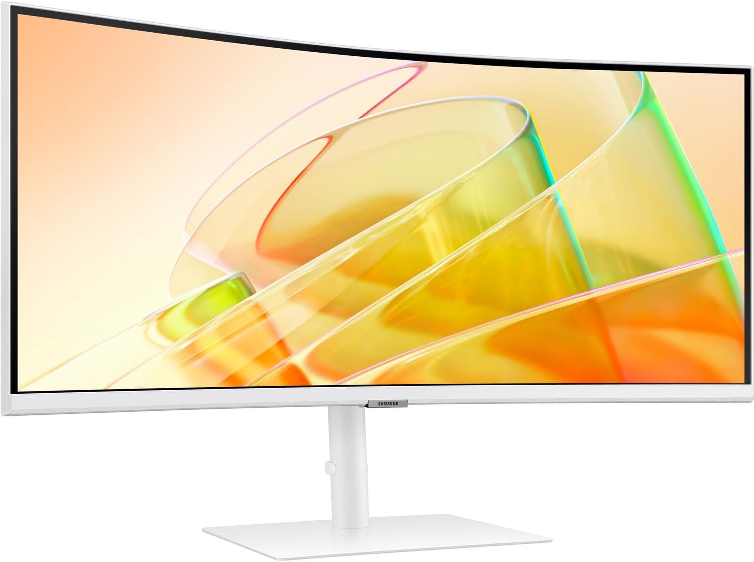 Samsung View Finity S6 S65TC 34' Ultra-WQHD VA Monitor with HDR10, AMD FreeSync, Anti Glare, Flicker Free, VESA Mount (100mm), Displayport, White (LS34C654TANXGO) (Renewed)