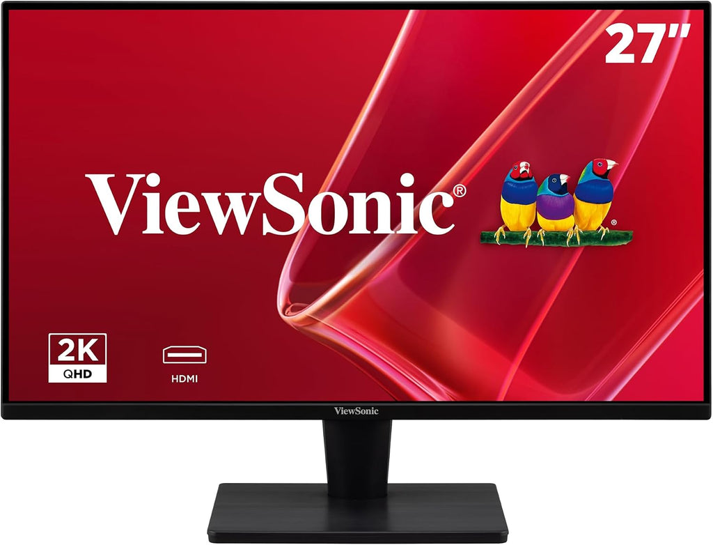ViewSonic VA2715-2K-MHD 27 Inch 1440p LED Monitor with Adaptive Sync, Ultra-Thin Bezels, HDMI and DisplayPort (Renewed)