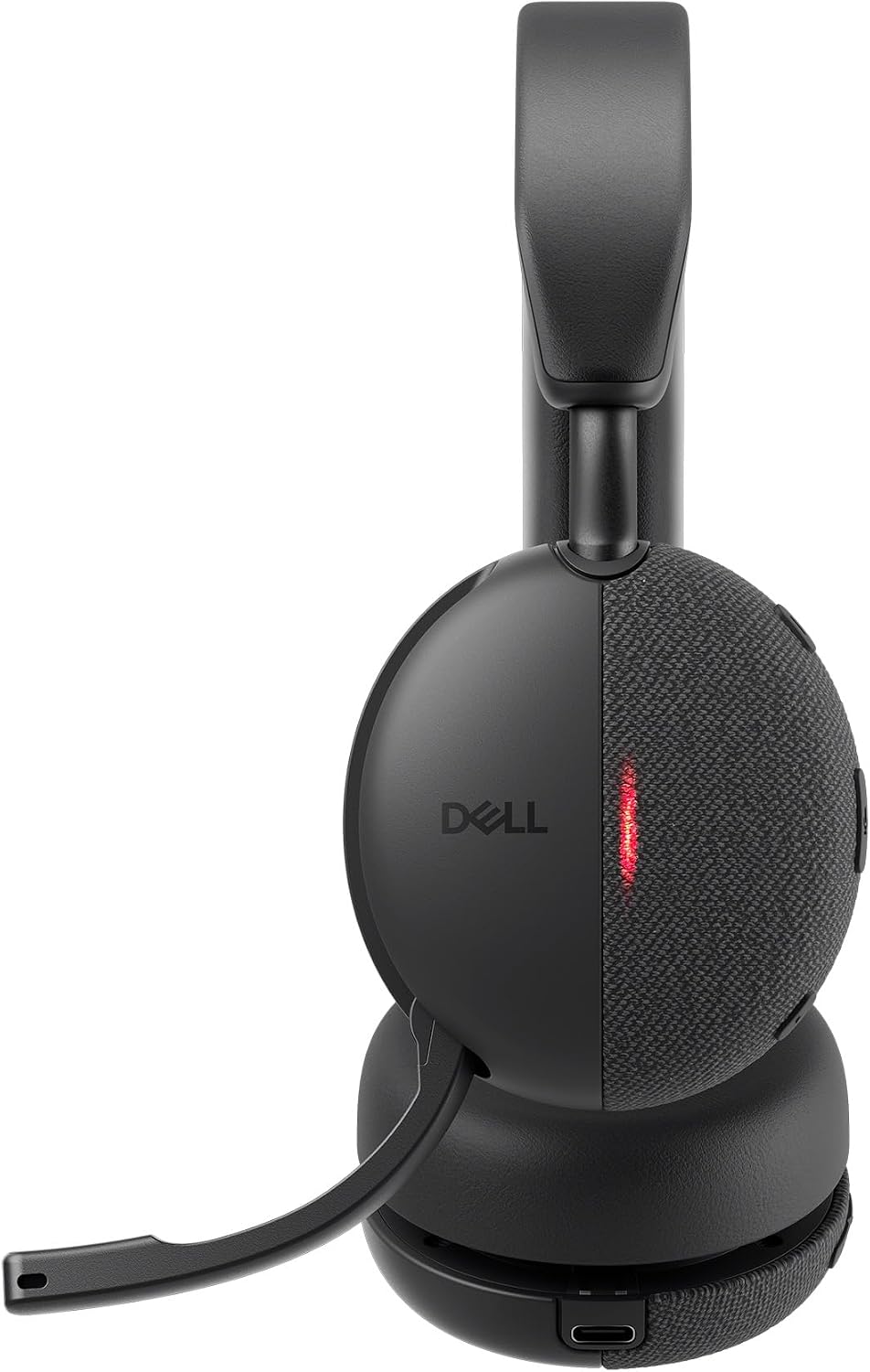 Dell WL5024 Pro Wireless ANC Headset - Hybrid Active Noise Cancellation, AI-Based Noise Cancellation Microphone, Leatherette Headband, Effortless connectivity, Microsoft Teams/Zoom Certified - Black
