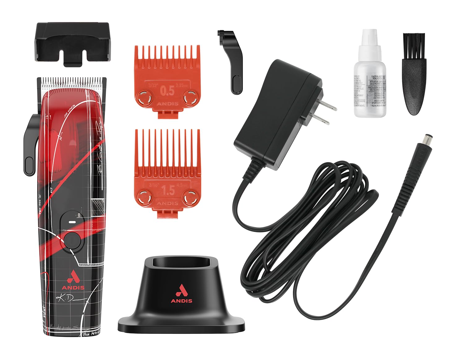 Andis 562530 Envy II Cordless Clipper – Adjustable Blade, Comfort Grip, Kenny Duncan Limited Edition, Professional Barber Performance