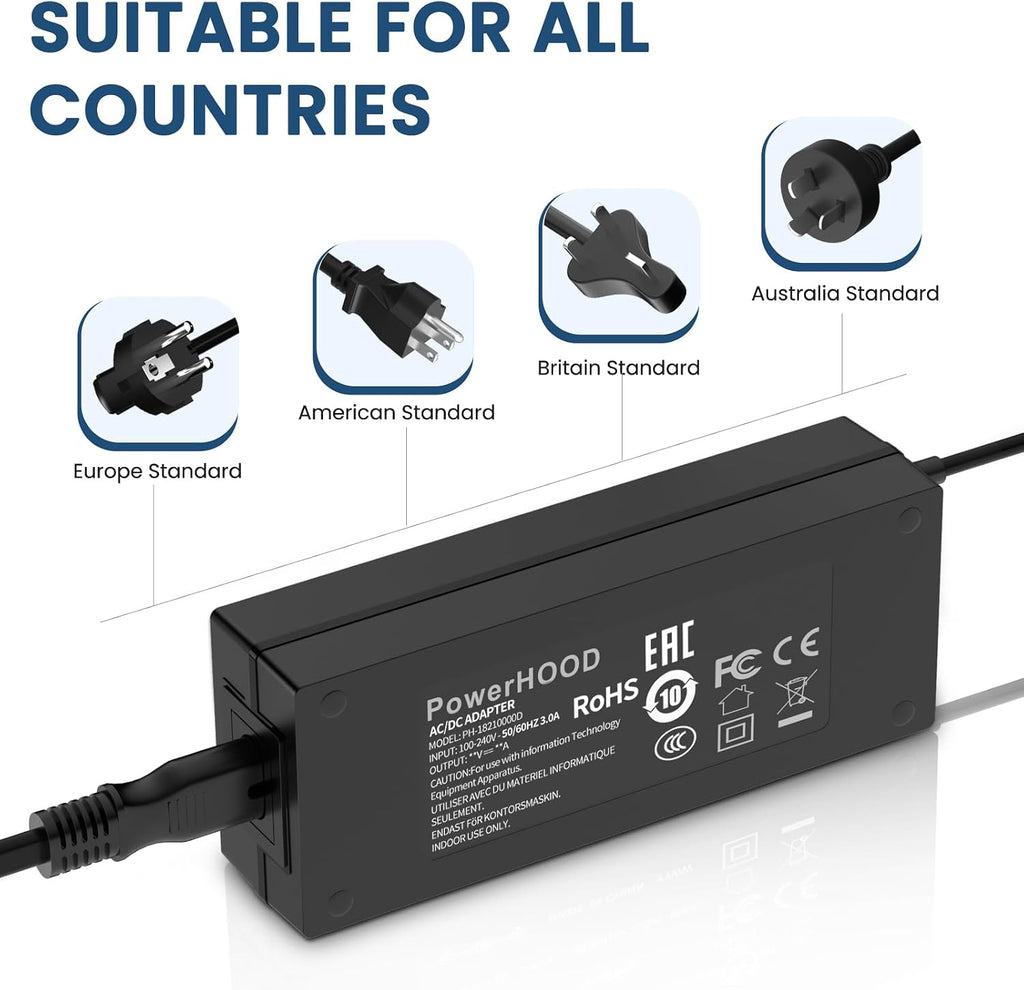 20V AC/DC Adapter Compatible with LG 39GX900A 39GX90SA 39GS96QB 39GS96QB-B 39GX90SA-W 39GX900A-B 39' Ultragear OLED WQHD Curved Gaming Monitor AD10660LF Power Supply Cord Charger Cable PSU