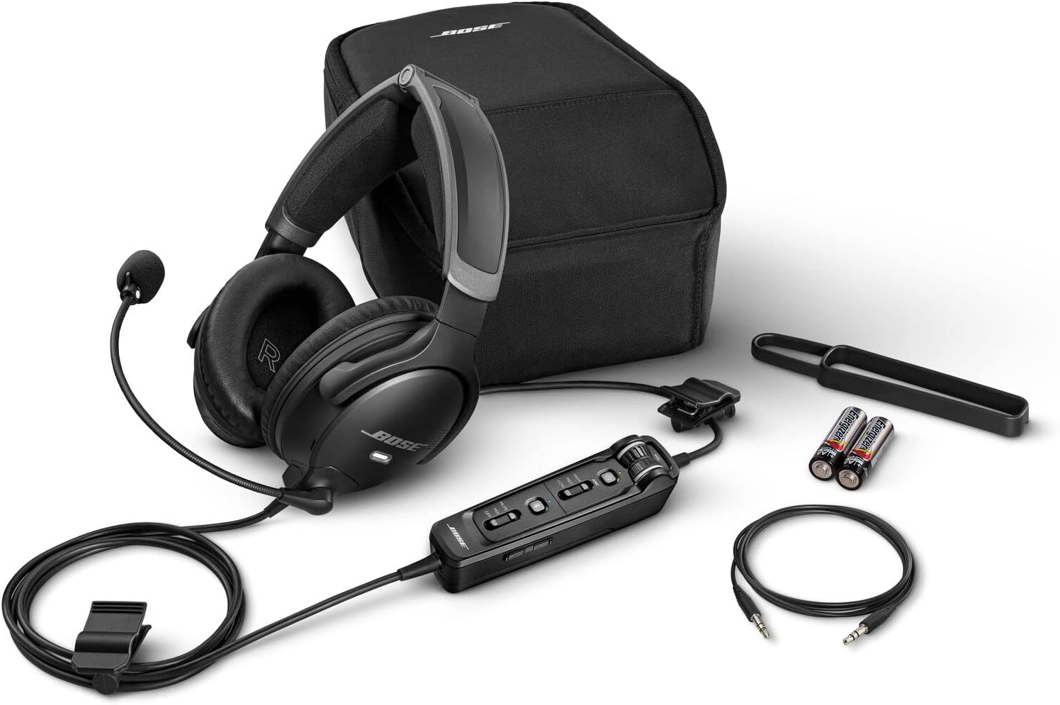 Bose A30 Bluetooth Aviation Headset - Lightweight Comfortable Design, Adjustable ANR and Noise Cancelling Microphone, [XLR (5 pin)] – Black