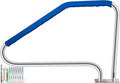 VEVOR Pool Handrail, 49.4' x 34' Stainless Steel Stair Rail, 375lbs Load Capacity, Quick Mount Base Plate, Complete Mounting Accessories