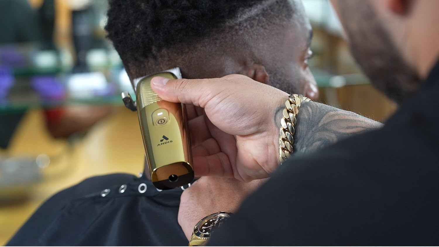 Andis Envy II Cordless Clipper Premium Edition, Professional Lithium-ion Electric Beard & Hair Clipper, Phaze Blade, Cordless, Gold