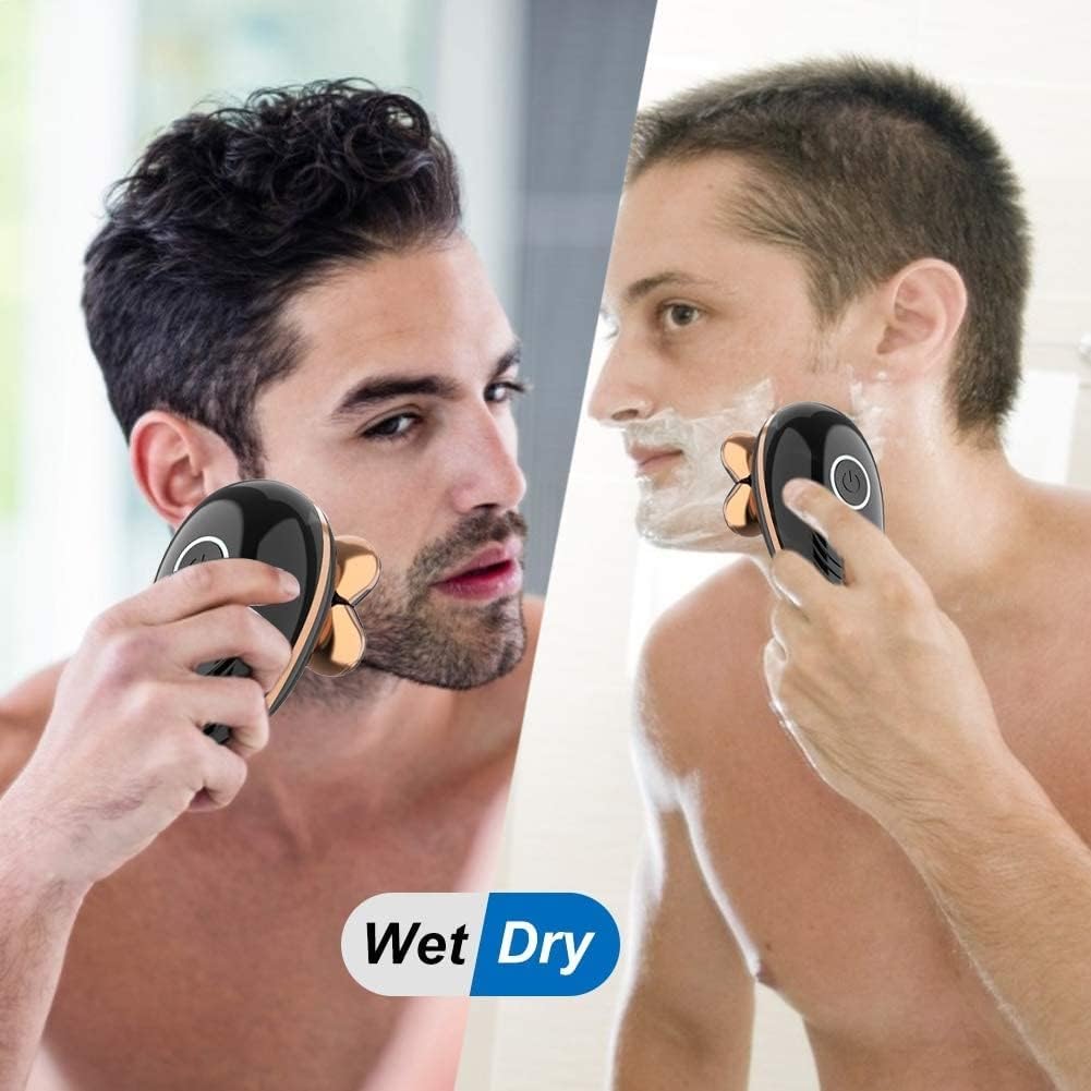 Head Shavers for Bald Men, 5 in 1 Wet Dry Electric Shaver for Men Beard Hair Trimmer Electric Razor Rechargeable Bald Shaving Machine LCD Display Grooming kit