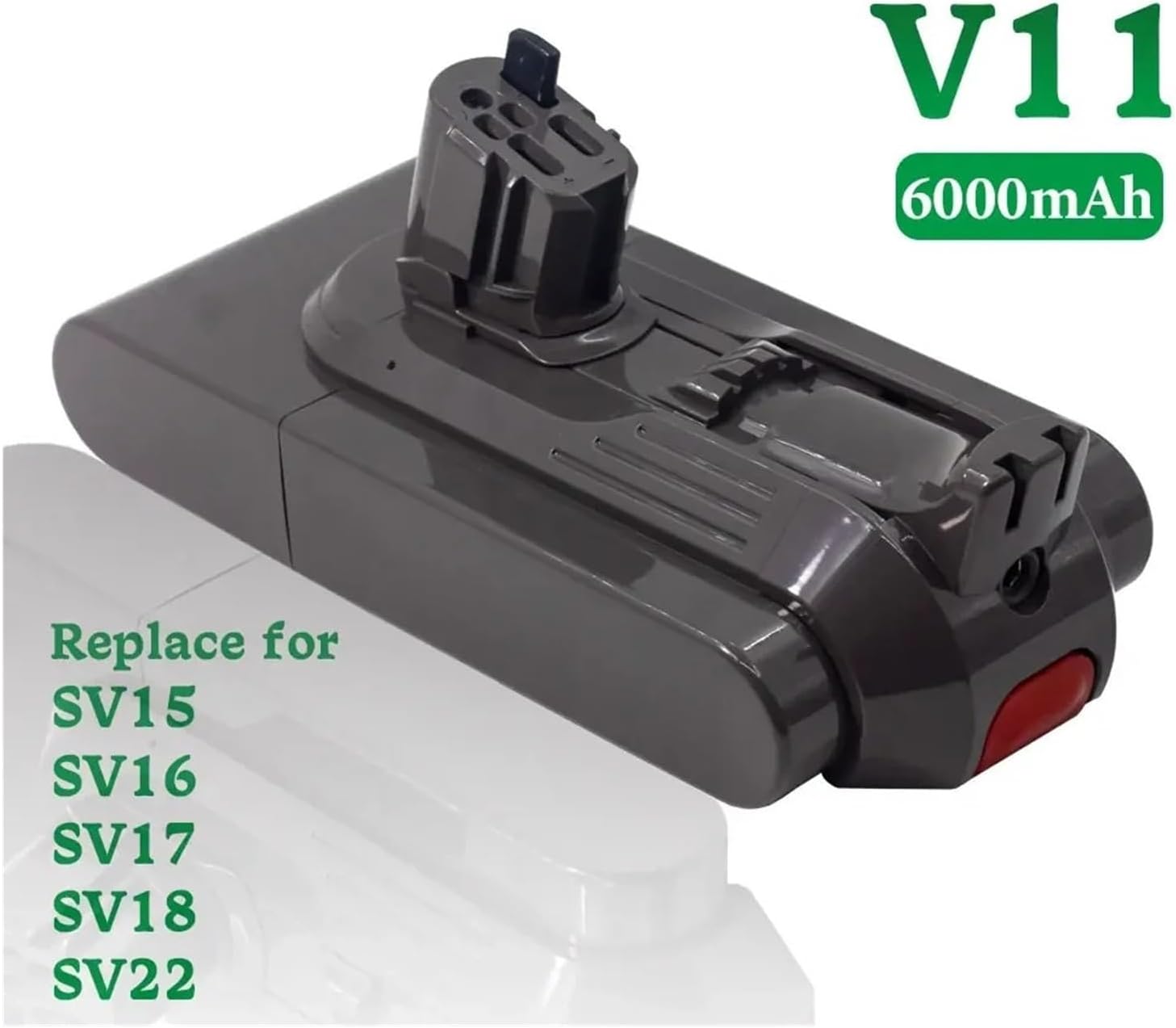 25.2V Battery, Compatible for Dyson V11 SV15 SV16 SV17 SV18 SV22, V11 Absolute V11 Animal V11 Fluffy Vacuum Cleaner Rechargeable Battery(1PC V11 SV15)